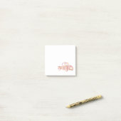 Altes Lieferwagen LKW Blume Muster Post-it Klebezettel (Auf Schreibtisch)