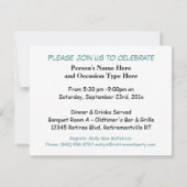 Altes LKW-Ruhestands-Party oder Einladung (Rückseite)