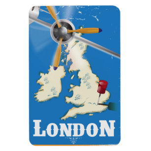 Altes London Reiseplakat Magnet