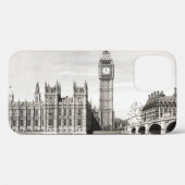 Altes London, schwarz und weiß. Case-Mate iPhone Hülle (Rückseite (Horizontal))