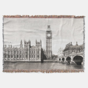 Altes London, schwarz und weiß. Decke