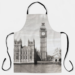 Altes London, schwarz und weiß. Schürze