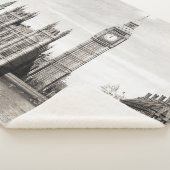 Altes London, schwarz und weiß. Sherpadecke (3/4)