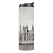 Altes London, schwarz und weiß. Thermosbecher (Nach links gedreht)