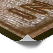 altes lustiges Zugtoilettenzeichen Poster (Ecke)