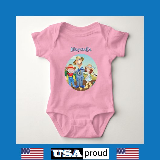 Altes MacDonald's 🐮 Monogramm der Niedlichen Baue Baby Strampler