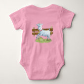 Altes MacDonald's 🐮 Monogramm der Niedlichen Baue Baby Strampler (Rückseite)