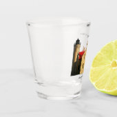 Altes Mackinac Point Leuchtturmglas Schnapsglas (Links)