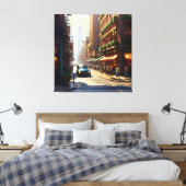 Altes Manhattan Landschaft Eins Leinwanddruck (Insitu (Schlafzimmer))