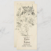 Altes Märchenschloss Hochzeitsprogramme Programm (Vorne/Hinten)