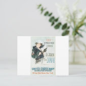 Altes Marineposter um 1918 Postkarte (Stehend Vorderseite)