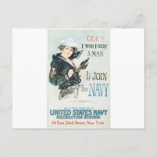 Altes Marineposter um 1918 Postkarte (Vorderseite)