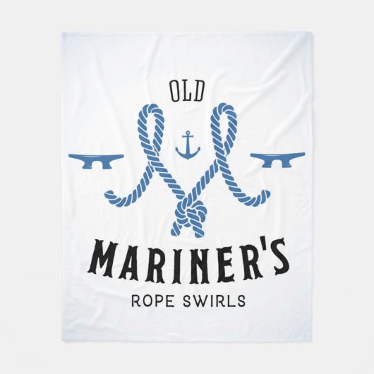 Altes Mariner-Plakat Fleecedecke (Vorderseite)