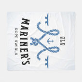 Altes Mariner-Plakat Fleecedecke (Vorderseite (Horizontal))