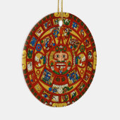 Altes Maya-Aztec-Symbol Keramik Ornament (Rechts)