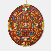 Altes Maya-Aztec-Symbol Keramik Ornament (Links)