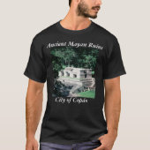 Altes Maya Ruins Copan Foto entworfen T-Shirt (Vorderseite)