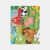 Altes McDonald's bewirtschaften Flanell-Decke Fleecedecke (Vorderseite)