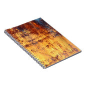 Altes Metall Rosthintergrund und Struktur, Metall Notizblock (Rechte Seite)