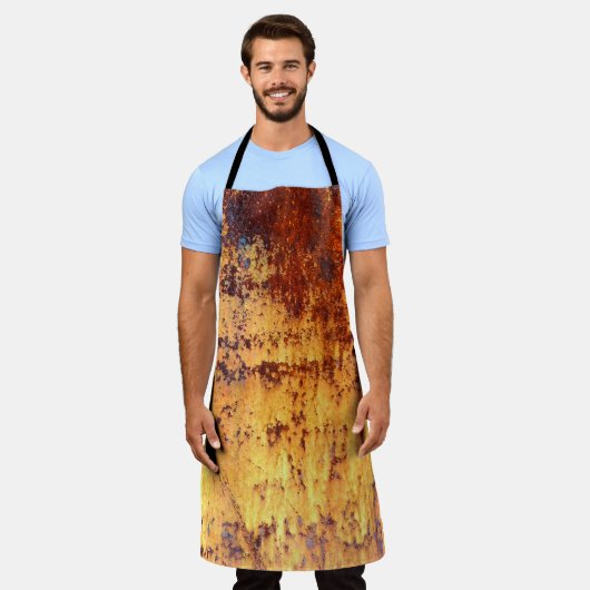 Altes Metall Rosthintergrund und Struktur, Metall Schürze (Getragen)