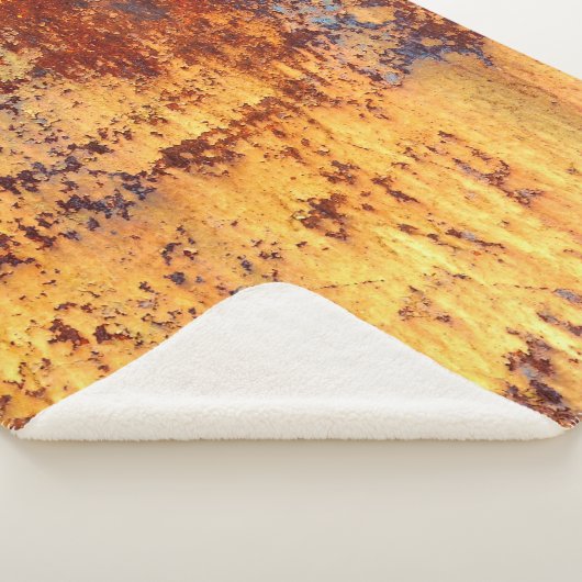 Altes Metall Rosthintergrund und Struktur, Metall Sherpadecke (3/4)