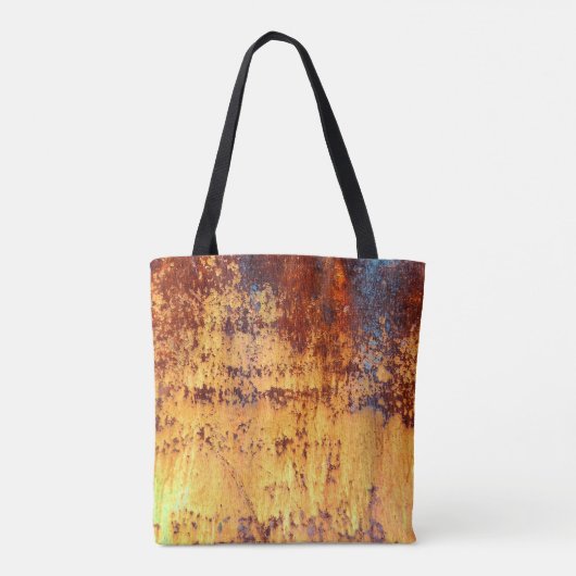 Altes Metall Rosthintergrund und Struktur, Metall Tasche (Rückseite)