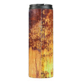 Altes Metall Rosthintergrund und Struktur, Metall Thermosbecher (Rückseite)