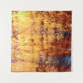 Altes Metall Rosthintergrund und Struktur, Metall Wandteppich (Vorderseite (Horizontal))