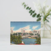 Altes Miami Beach, Florida Postkarte (Stehend Vorderseite)