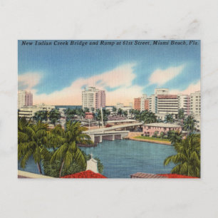 Altes Miami Beach, Florida Postkarte