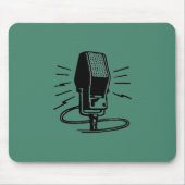 Altes Mikrofon Mousepad (Vorne)