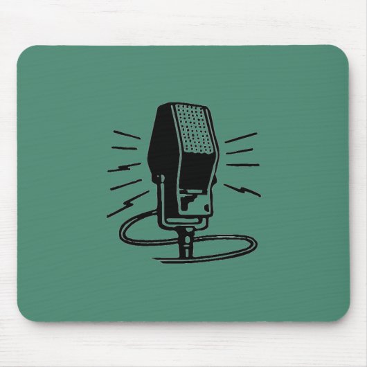 Altes Mikrofon Mousepad (Vorne)