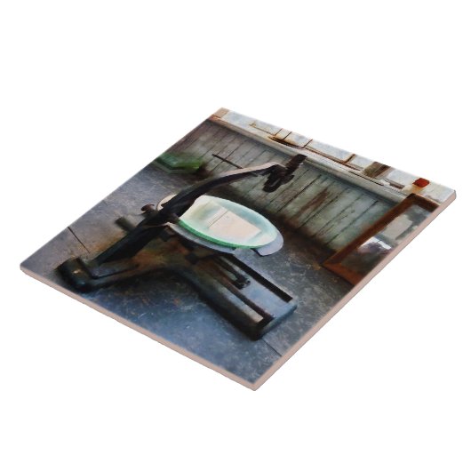 Altes Mikroskop Fliese (Seite)