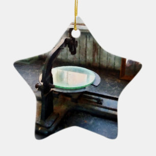Altes Mikroskop Keramik Ornament