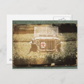 Altes Militärfahrzeug der MP Postkarte (Vorne/Hinten)