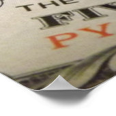 Altes Militärgeld Poster (Ecke)