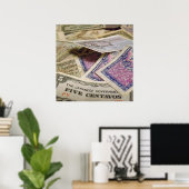 Altes Militärgeld Poster (Heimbüro)