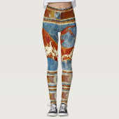 Altes Minoan Kreta Fresko Leggings (Vorderseite)