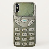 Altes Mobiltelefon Case-Mate iPhone Hülle (Rückseite)