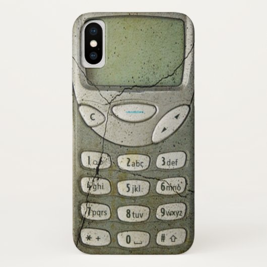 Altes Mobiltelefon Case-Mate iPhone Hülle (Rückseite)