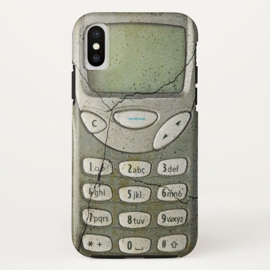 Altes Mobiltelefon Case-Mate iPhone Hülle (Rückseite)