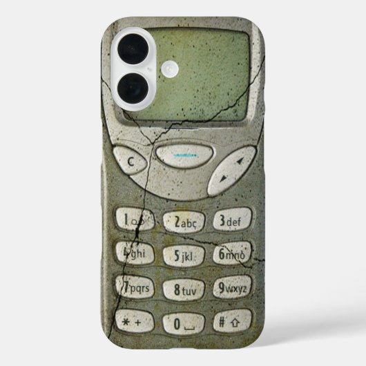 Altes Mobiltelefon Case-Mate iPhone Hülle (Rückseite)