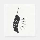 Altes Mobiltelefon Napkins Serviette (Vorderseite)