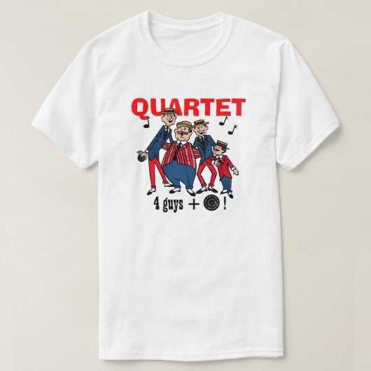 Altes Mode-Friseursalon-Quartett T-Shirt (Design vorne)