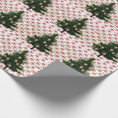 Altes Mode Weihnachtswrapping Papier Geschenkpapier (Ecke)