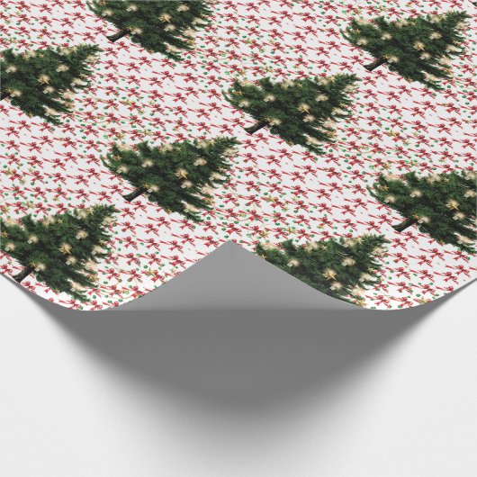 Altes Mode Weihnachtswrapping Papier Geschenkpapier (Ecke)