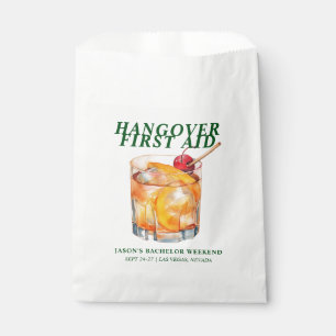 Altes modisches Cocktail Bachelor Hangover Kit Geschenktütchen