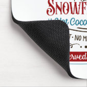 Altes modisches Frosty's Snowflake Café Coffee Lov Mousepad (Ecke)