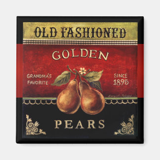 Altes modisches Golden Pears Vintag Magnet
