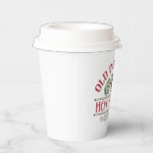 Altes modisches Kakao Weihnachtsgebäck Party Pappbecher (Rechts)